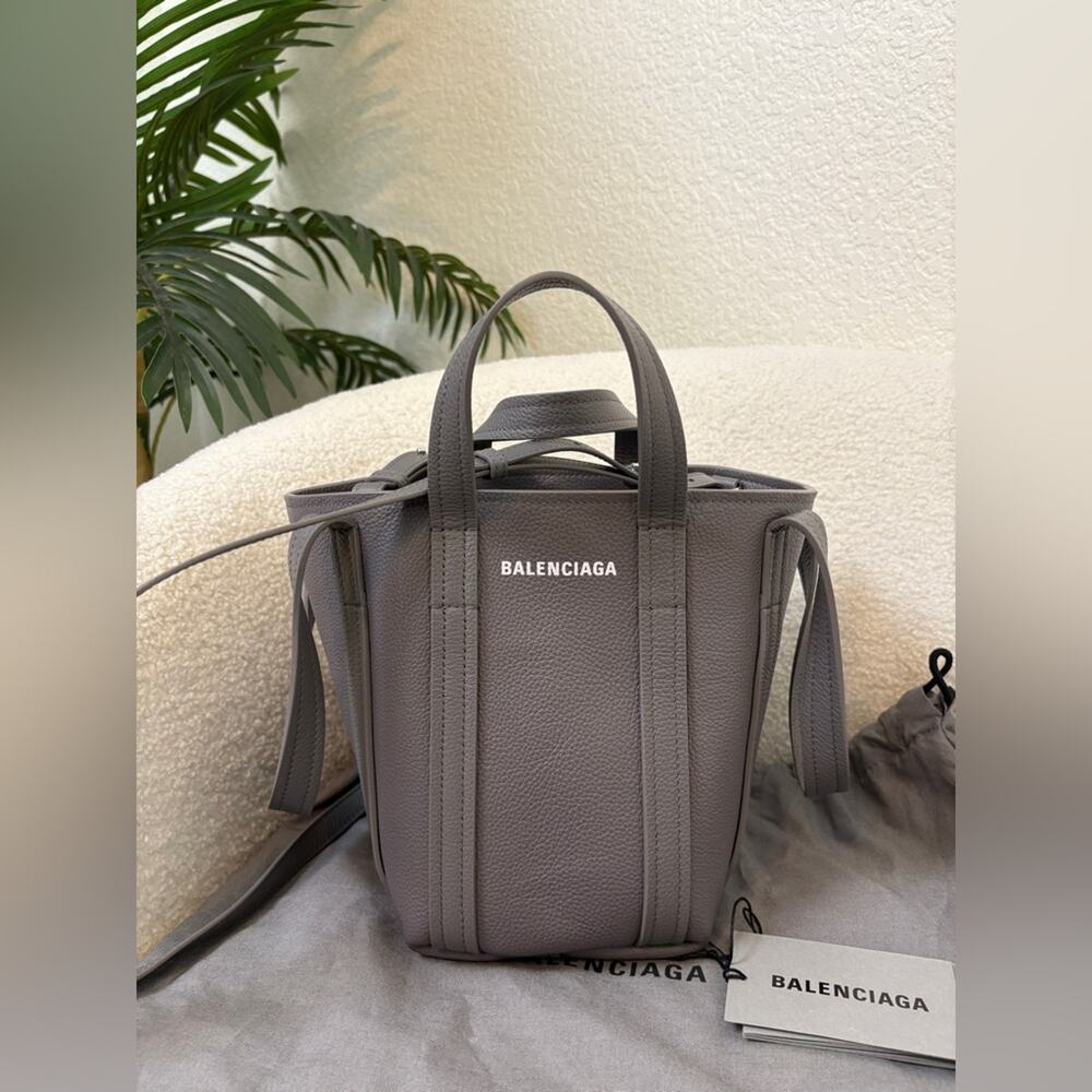 Balenciaga Everyday Small North South Leather Tote Bag w/ Adjustable Strap New